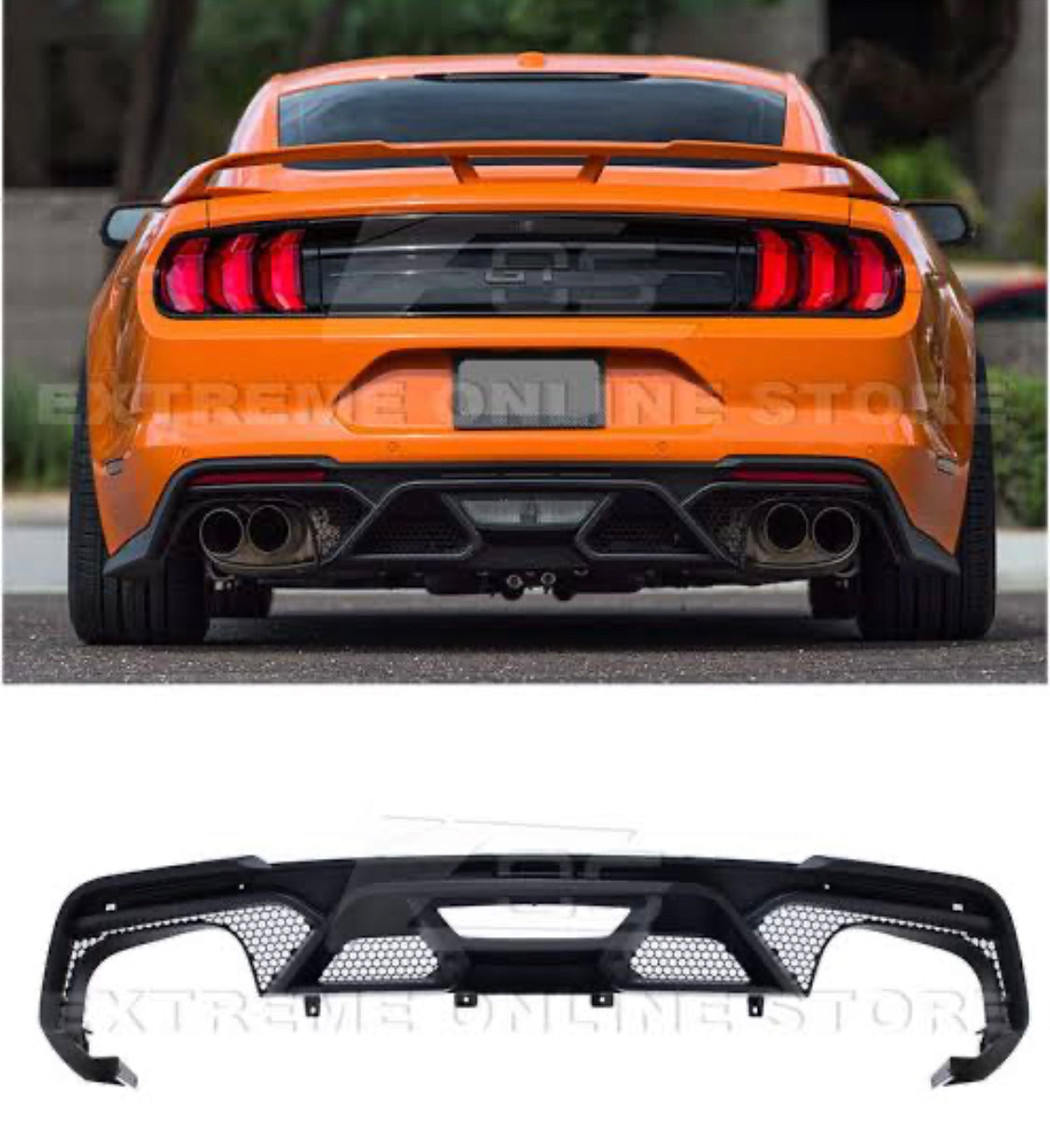 Ford Mustang GT rear bumper diffuser