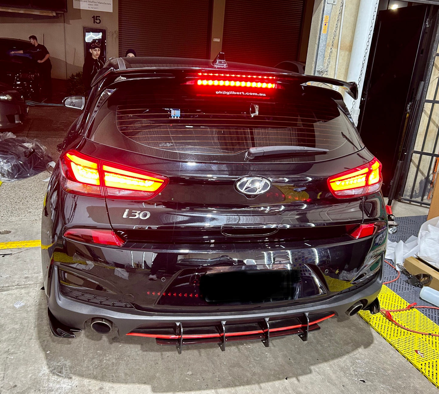 Hyundai i30 N lip splitter diffuser bodykit