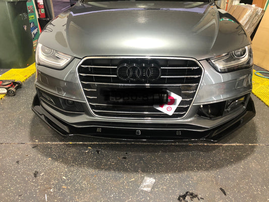 Front lip splitter spoiler bodykit to suit Audi A4