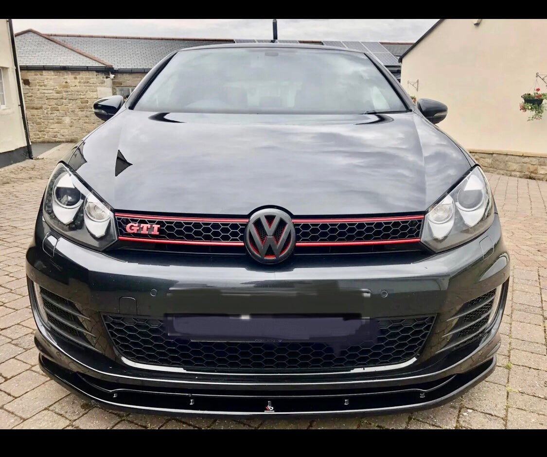 Volkswagen Golf MK6 GTI R front lip splitter