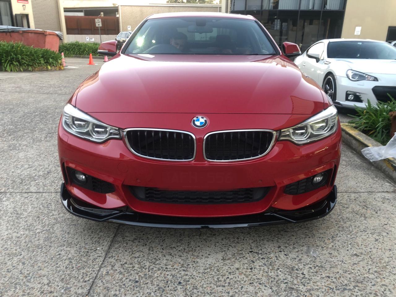 BMW 4 series F32 F36 M Sport front lip splitter PSM spoiler diffuser Bodykit