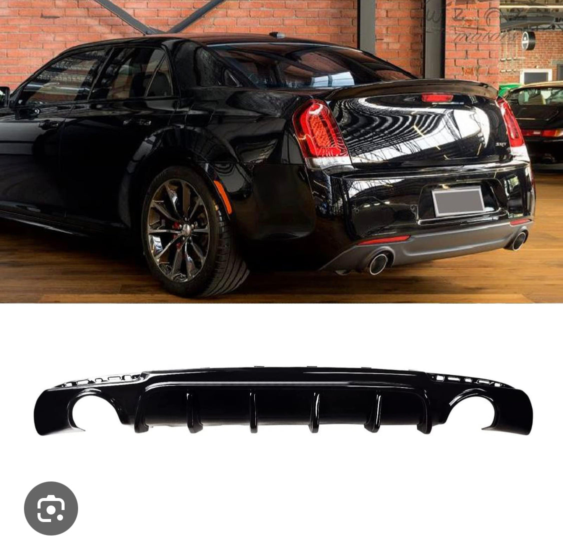 Chrysler 300 SRT rear bumper diffuser