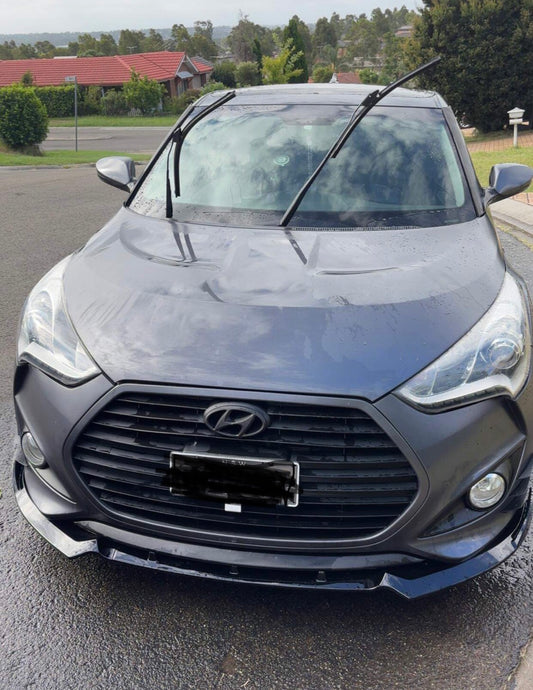 Hyundai Veloster Front bumper lip splitter spoiler