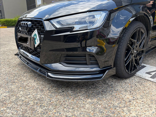 Audi A3 S3 2014-2020 front bumper lip splitter