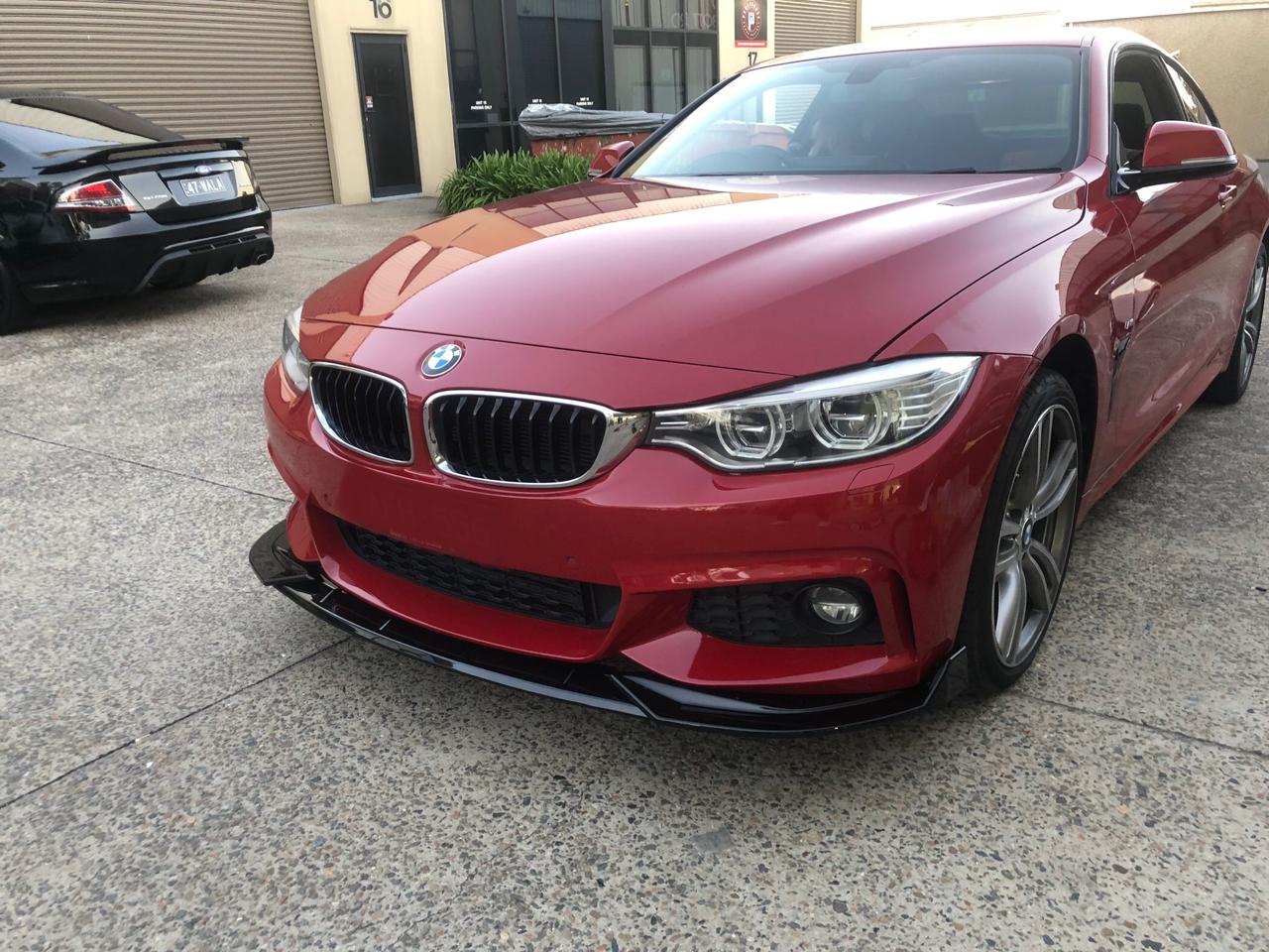 BMW 4 series F32 F36 M Sport front lip splitter PSM spoiler diffuser Bodykit