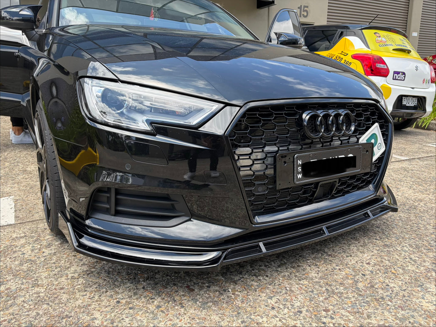 Audi A3 S3 2014-2020 front bumper lip splitter