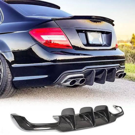 Mercedes Benz W204 C class rear bumper diffuser