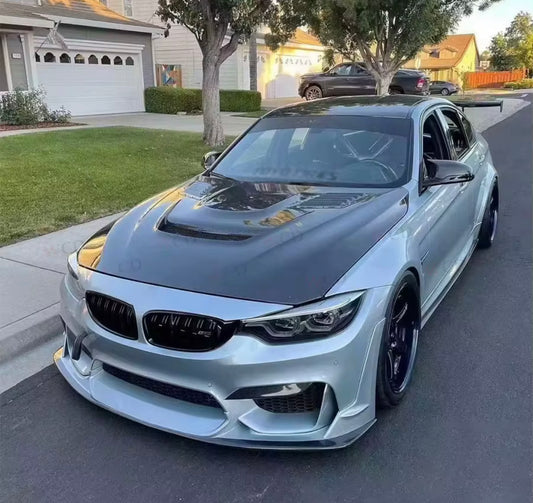 CS style Aluminium bonnet engine hood to suit BMW F30 F32 F36 3 series 4 series