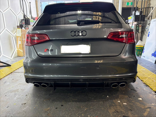 Audi A3 S3 2014-2020 Hatch Rear Bumper Diffuser