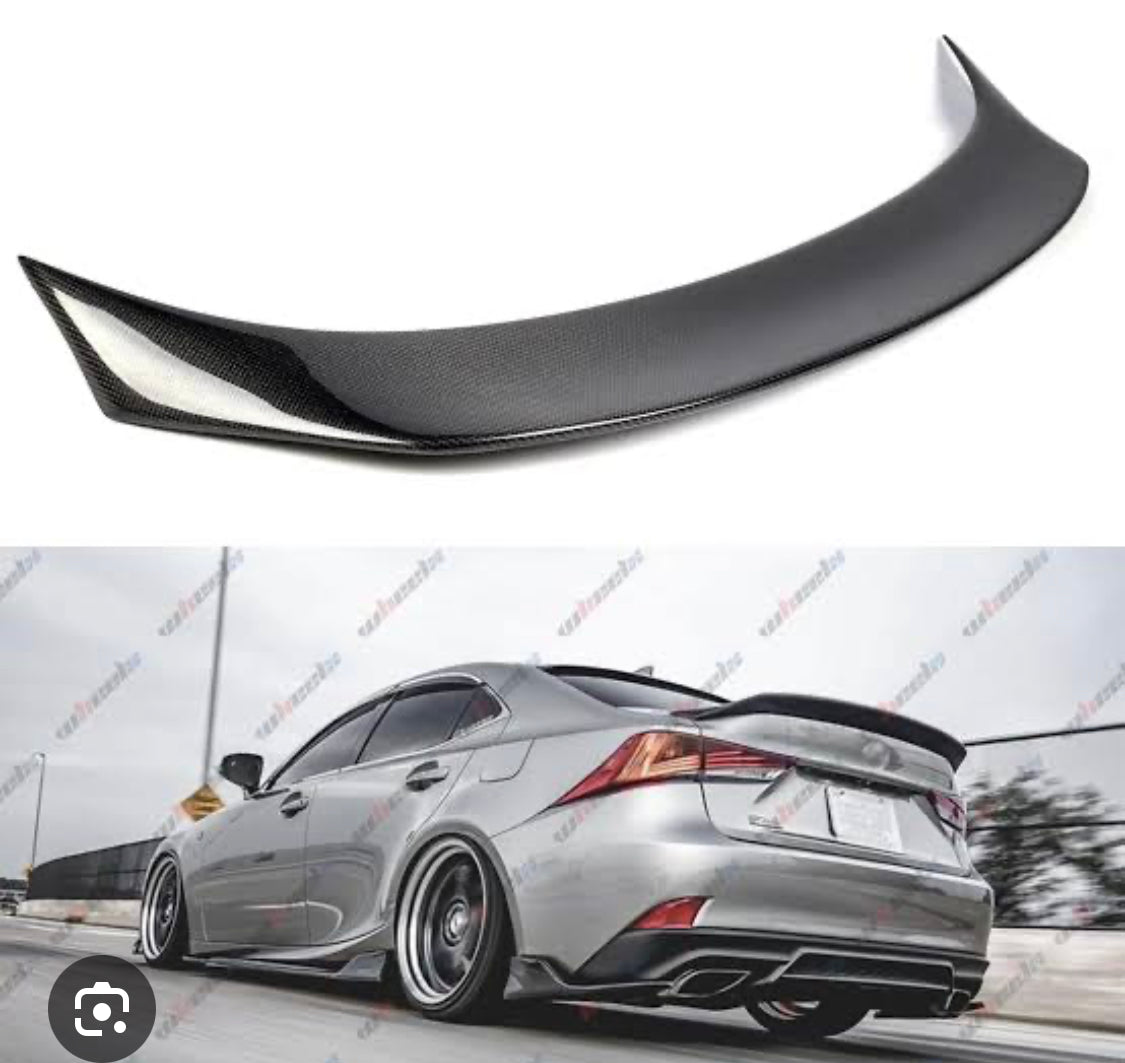 Lexus is250 350 200t 300 rear boot trunk spoiler