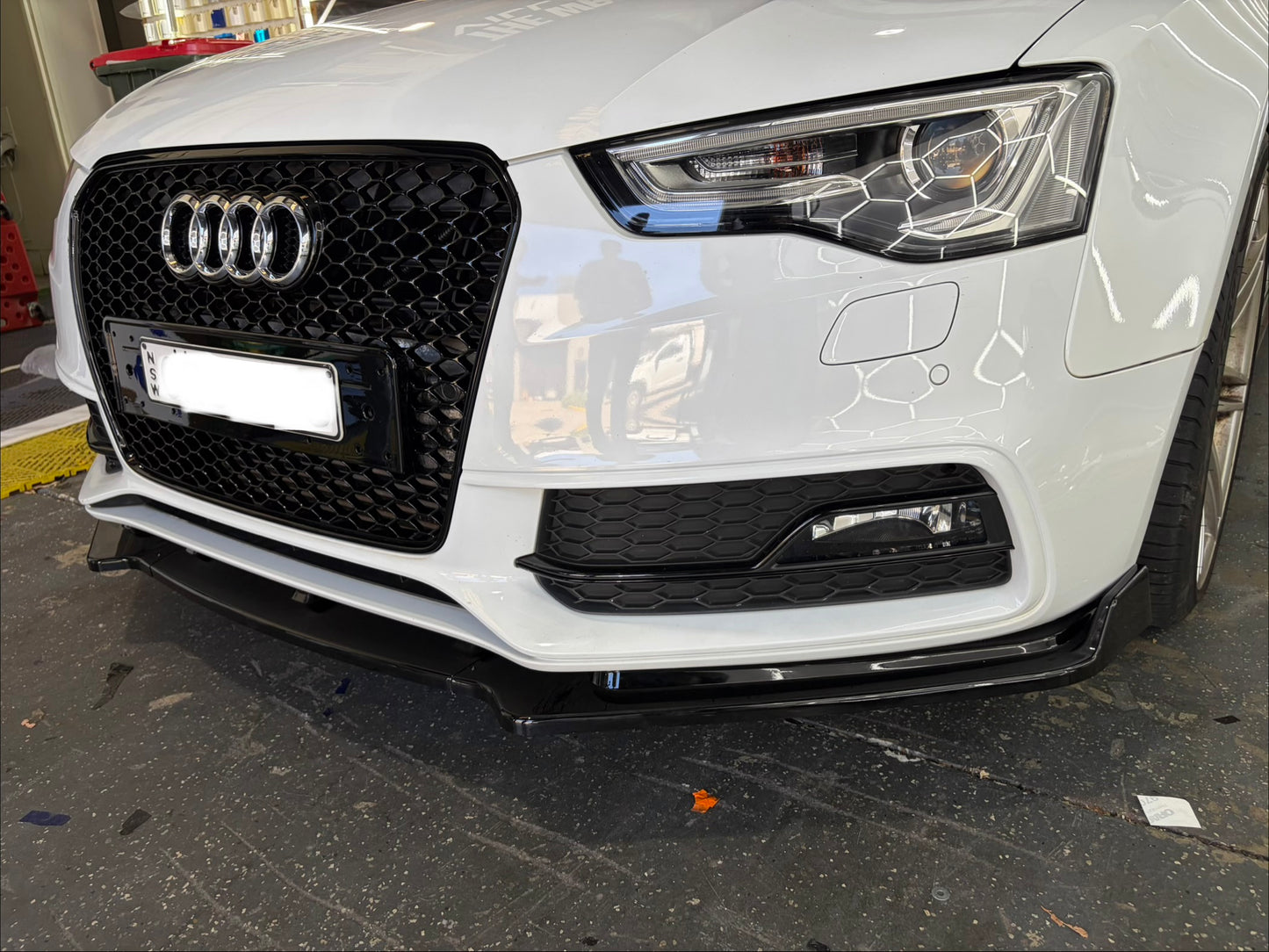 Audi A5 2012-2017 front bumper lip splitter