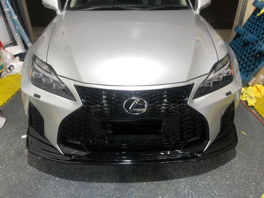 Lexus IS250 350 F Sport Front Lip Splitter Extension Spoiler Trim Chin Bodykit