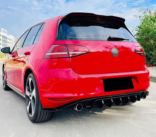 Volkswagen Golf MK7 MK7.5 Rear bumper diffuser