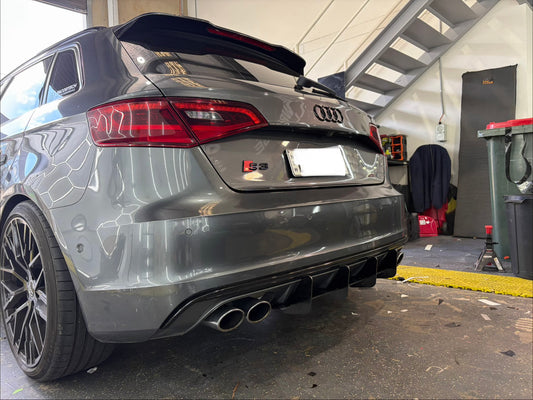 Audi A3 S3 2014-2020 Hatch Rear Bumper Diffuser