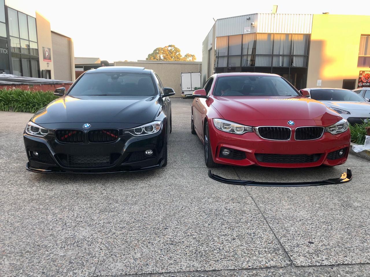 BMW 4 series F32 F36 M Sport front lip splitter PSM spoiler diffuser Bodykit