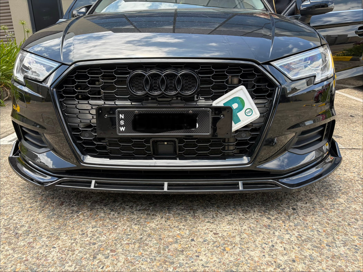 Audi A3 S3 2014-2020 front bumper lip splitter