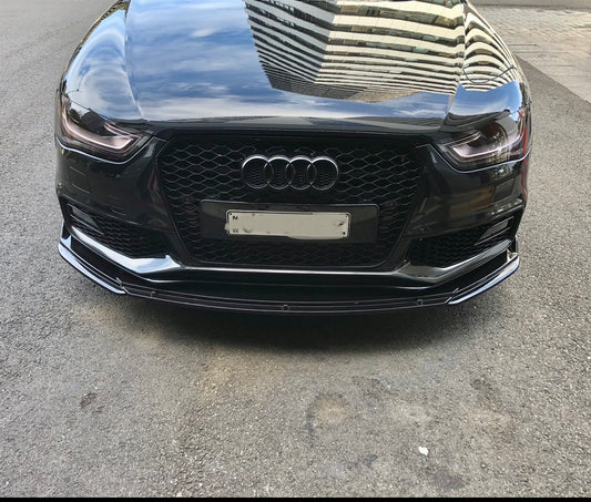 Audi A4 A5 A6 2008-2017 model Aftermarket BV brand front bumper lip splitter