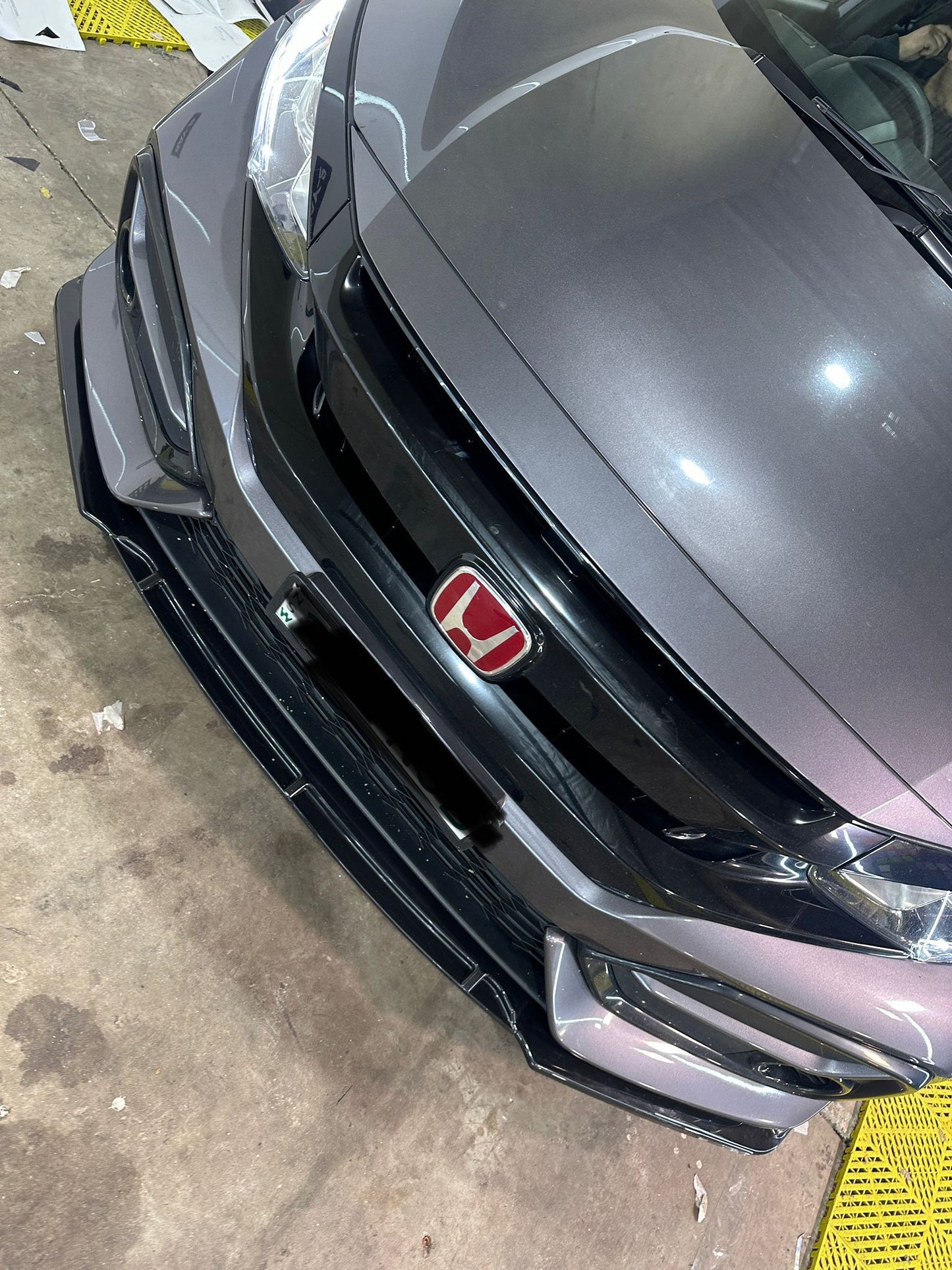 Honda Civic Front lip splitter extension spoiler diffuser bodykit