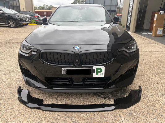 Bmw 2 series 2024+ front lip splitter